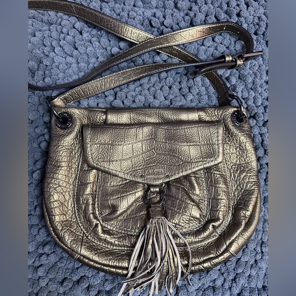 Aimee Kestenberg Metallic Gold Women's Crossbody Bag